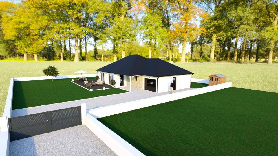 Programme terrain + maison à Port-en-Bessin-Huppain en Calvados (14) de 110 m² à vendre au prix de 270900€ - 2