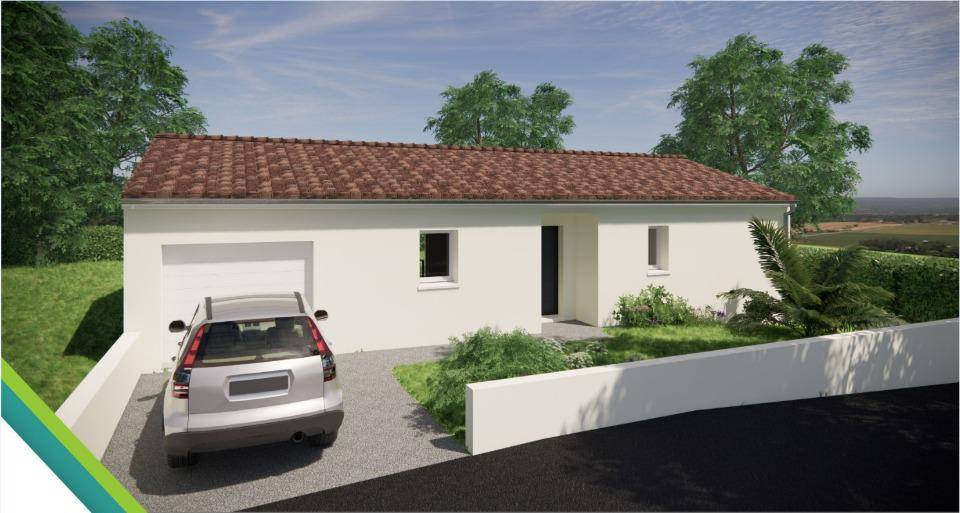 Programme terrain + maison à Anais en Charente (16) de 86 m² à vendre au prix de 196000€ - 1