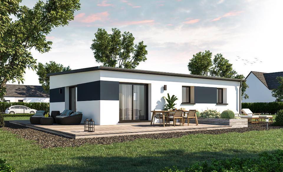 Programme terrain + maison à Quimperlé en Finistère (29) de 69 m² à vendre au prix de 218000€ - 1
