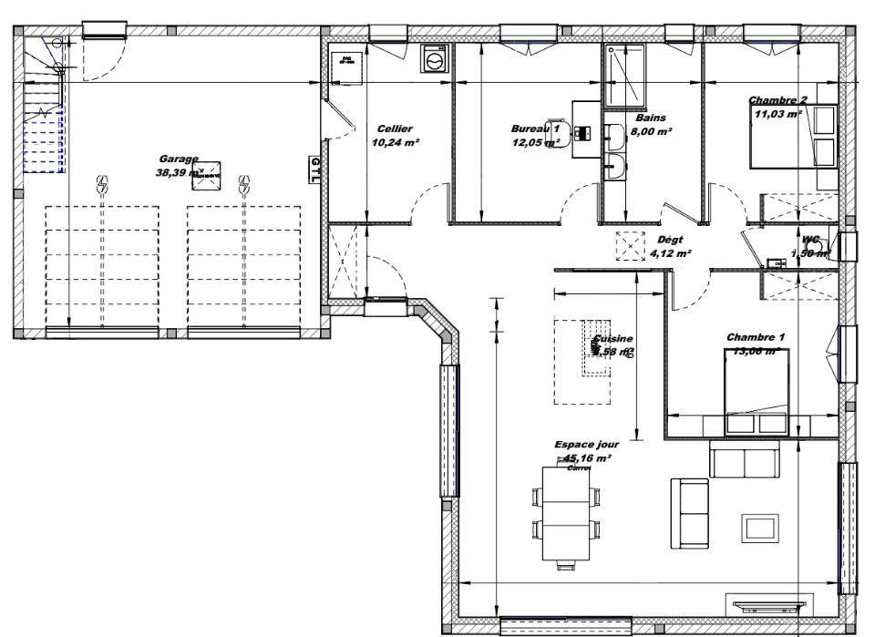 Programme terrain + maison à Lignou en Orne (61) de 113 m² à vendre au prix de 307270€ - 4