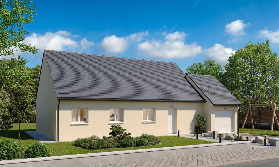 Programme terrain + maison à Romilly-sur-Andelle en Eure (27) de 101 m² à vendre au prix de 241600€ - 1