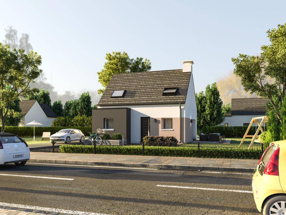 Programme terrain + maison à Lopérec en Finistère (29) de 71 m² à vendre au prix de 184275€ - 1