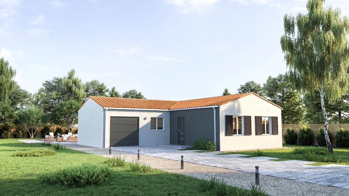 Programme terrain + maison à Saintes en Charente-Maritime (17) de 75 m² à vendre au prix de 187799€ - 1