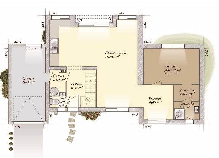Programme terrain + maison à Fontenay-Mauvoisin en Yvelines (78) de 117 m² à vendre au prix de 340000€ - 4