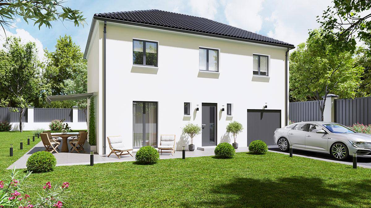 Programme terrain + maison à Chemaudin et Vaux en Doubs (25) de 91 m² à vendre au prix de 278149€ - 1