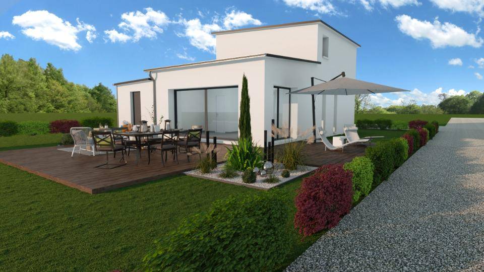 Programme terrain + maison à L'Hermitage en Ille-et-Vilaine (35) de 80 m² à vendre au prix de 296000€ - 1