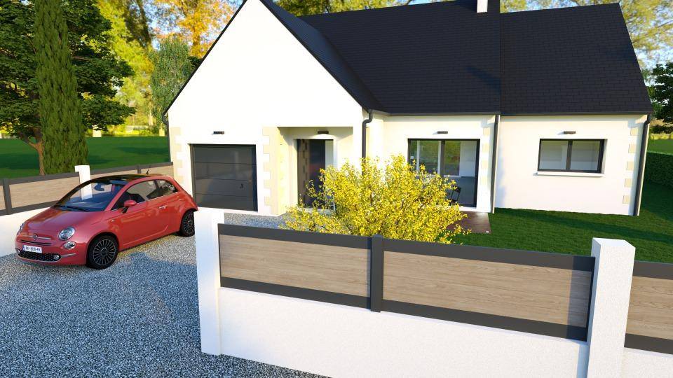 Programme terrain + maison à La Chapelle-Blanche-Saint-Martin en Indre-et-Loire (37) de 115 m² à vendre au prix de 175000€ - 4