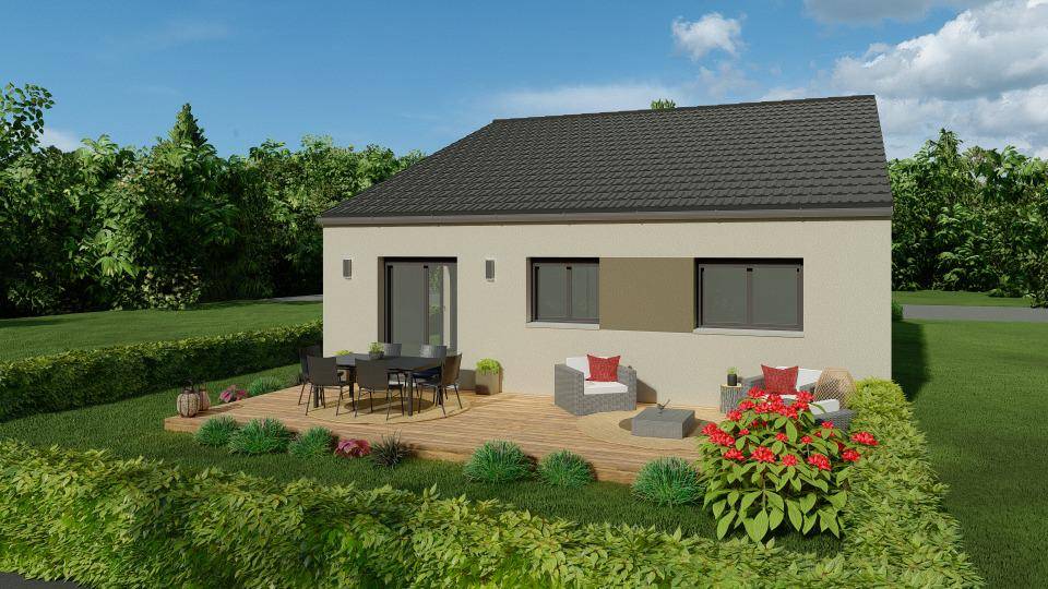 Programme terrain + maison à Metzeresche en Moselle (57) de 90 m² à vendre au prix de 289000€ - 1