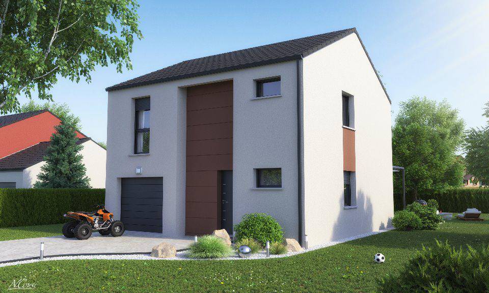 Programme terrain + maison à Rémilly en Moselle (57) de 101 m² à vendre au prix de 295900€ - 3