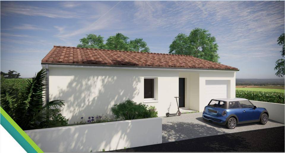 Programme terrain + maison à Tesson en Charente-Maritime (17) de 85 m² à vendre au prix de 210000€ - 1