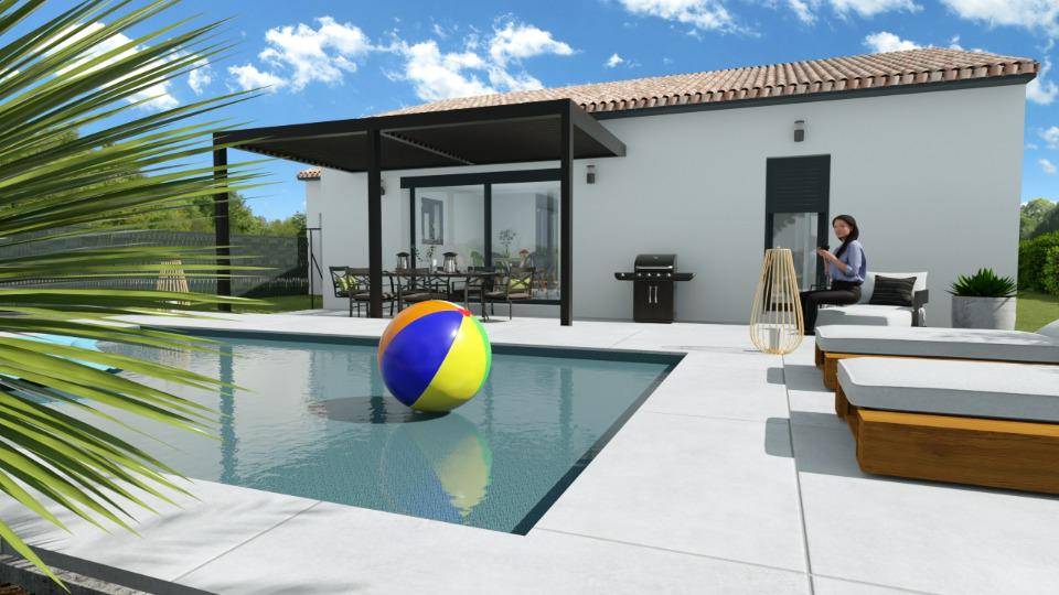 Programme terrain + maison à Vagnas en Ardèche (07) de 83 m² à vendre au prix de 279000€ - 1