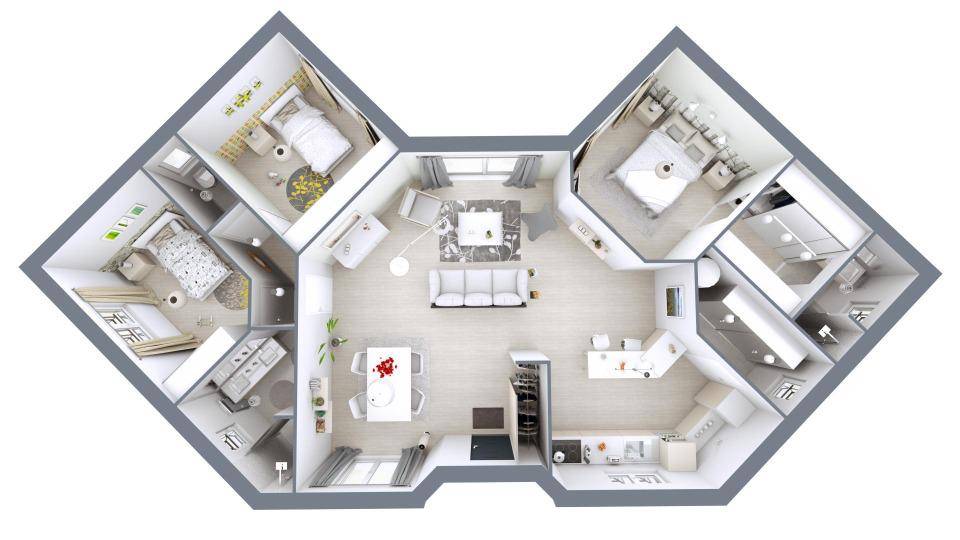 Programme terrain + maison à Saint-Géry en Dordogne (24) de 99 m² à vendre au prix de 207275€ - 4