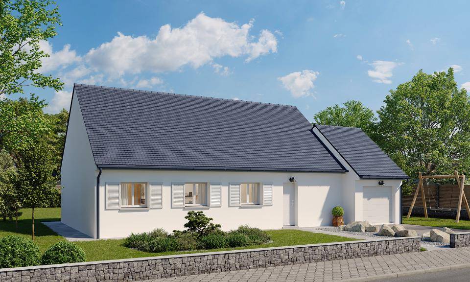 Programme terrain + maison à Lyons-la-Forêt en Eure (27) de 101 m² à vendre au prix de 216700€ - 1