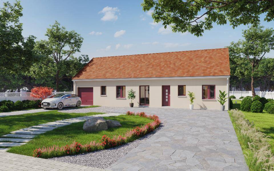 Programme terrain + maison à Levroux en Indre (36) de 118 m² à vendre au prix de 202250€ - 1