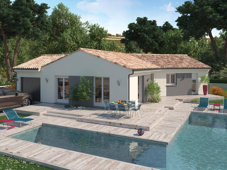 Programme terrain + maison à Verdelais en Gironde (33) de 95 m² à vendre au prix de 245200€ - 1