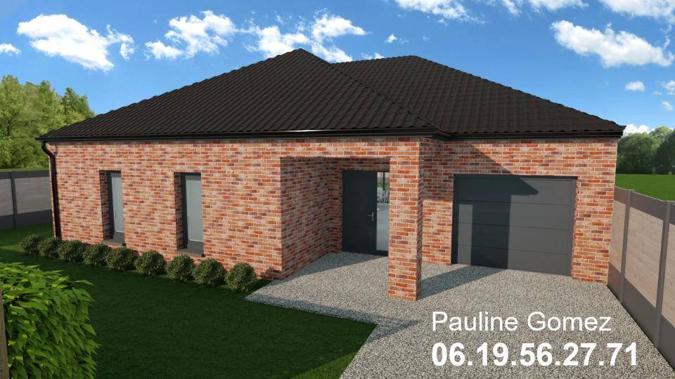 Programme terrain + maison à Walincourt-Selvigny en Nord (59) de 105 m² à vendre au prix de 275000€ - 1