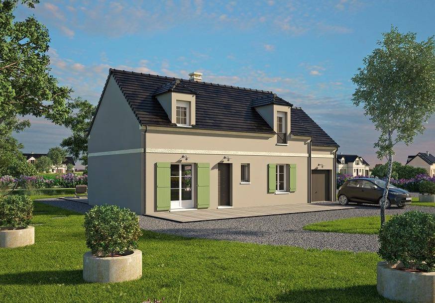 Programme terrain + maison à Terres de Bord en Eure (27) de 133 m² à vendre au prix de 338000€ - 1
