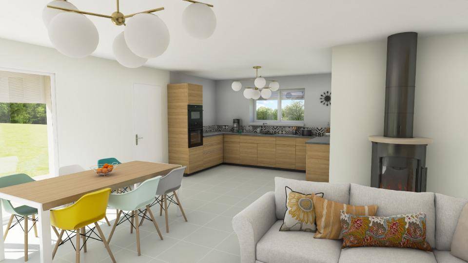 Programme terrain + maison à Saint-Julien-de-Peyrolas en Gard (30) de 88 m² à vendre au prix de 219200€ - 4
