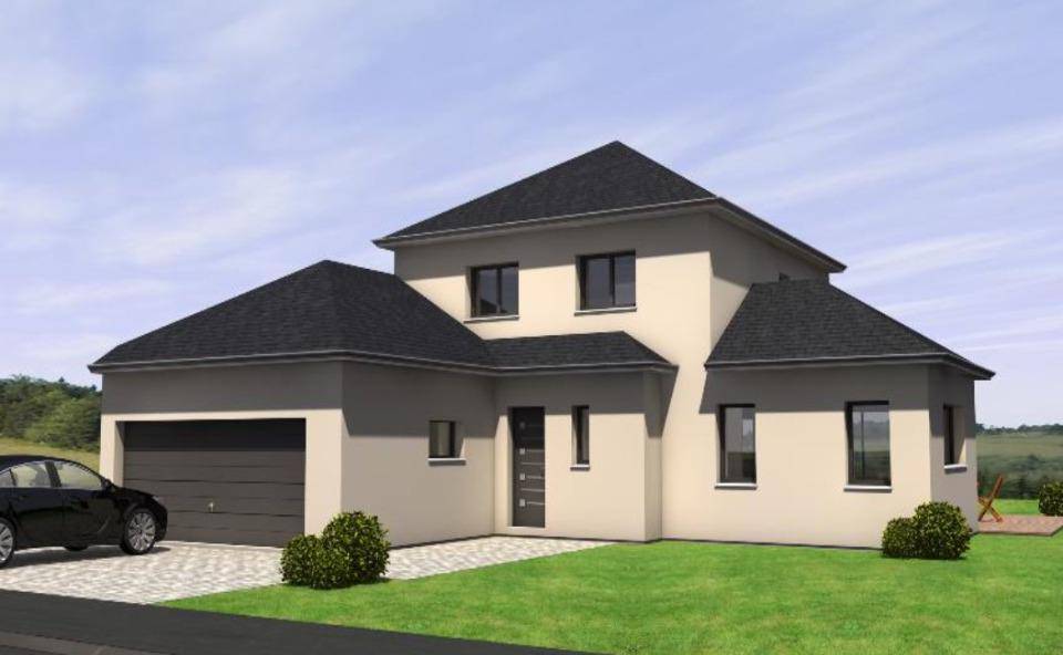 Programme terrain + maison à La Possonnière en Maine-et-Loire (49) de 130 m² à vendre au prix de 445300€ - 1