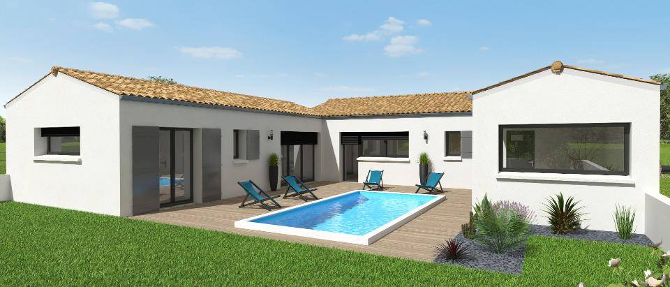 Programme terrain + maison à Romegoux en Charente-Maritime (17) de 110 m² à vendre au prix de 286520€ - 4