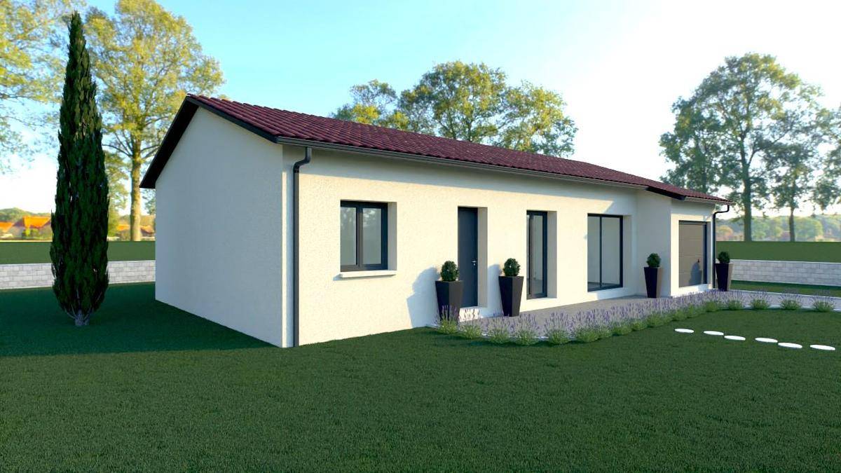 Programme terrain + maison à Andrézieux-Bouthéon en Loire (42) de 77 m² à vendre au prix de 254500€ - 3