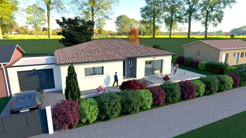 Programme terrain + maison à La Magdelaine-sur-Tarn en Haute-Garonne (31) de 137 m² à vendre au prix de 344000€ - 1