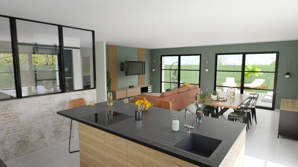 Programme terrain + maison à Carvin en Pas-de-Calais (62) de 93 m² à vendre au prix de 269767€ - 4