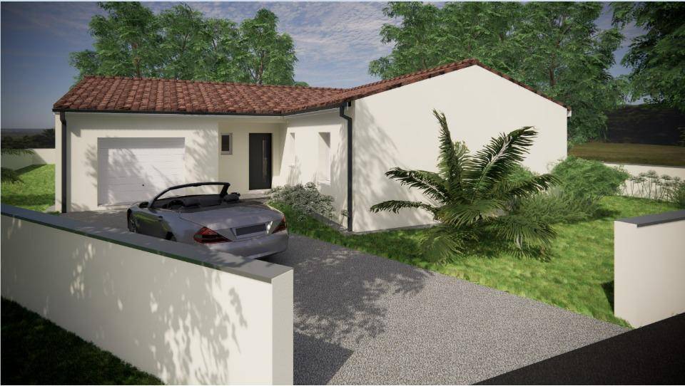 Programme terrain + maison à Saint-Bris-des-Bois en Charente-Maritime (17) de 105 m² à vendre au prix de 234000€ - 1