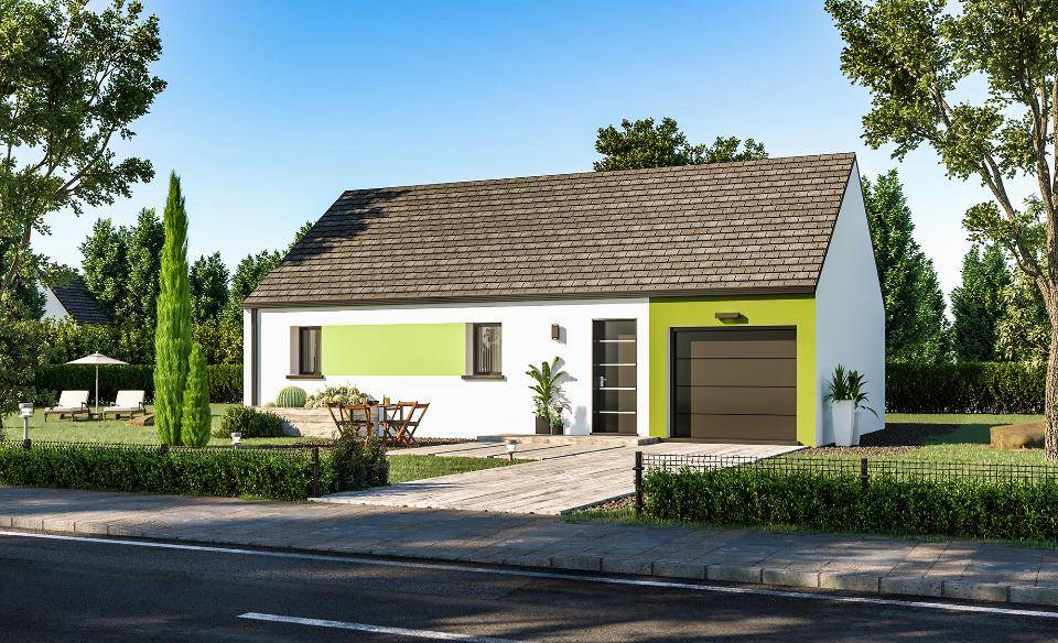 Programme terrain + maison à Tinténiac en Ille-et-Vilaine (35) de 66 m² à vendre au prix de 268000€ - 2
