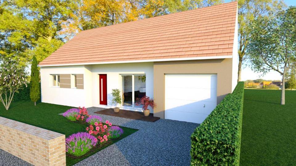 Programme terrain + maison à Crosmières en Sarthe (72) de 82 m² à vendre au prix de 199000€ - 1