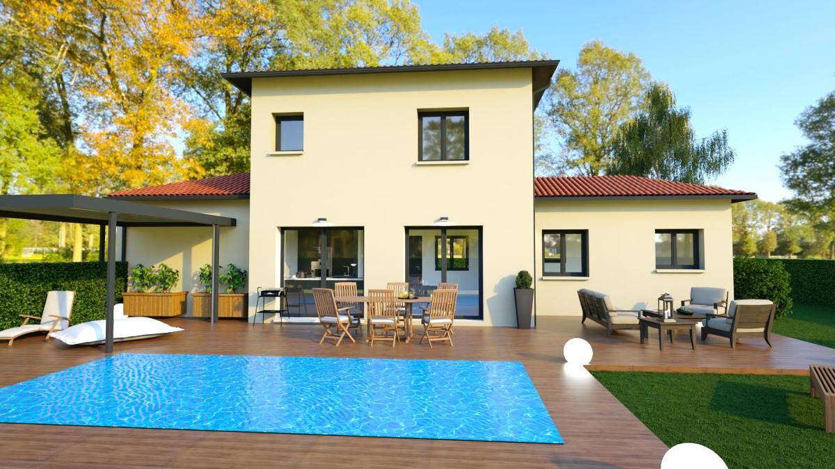 Programme terrain + maison à Vaugneray en Rhône (69) de 82 m² à vendre au prix de 424900€ - 2