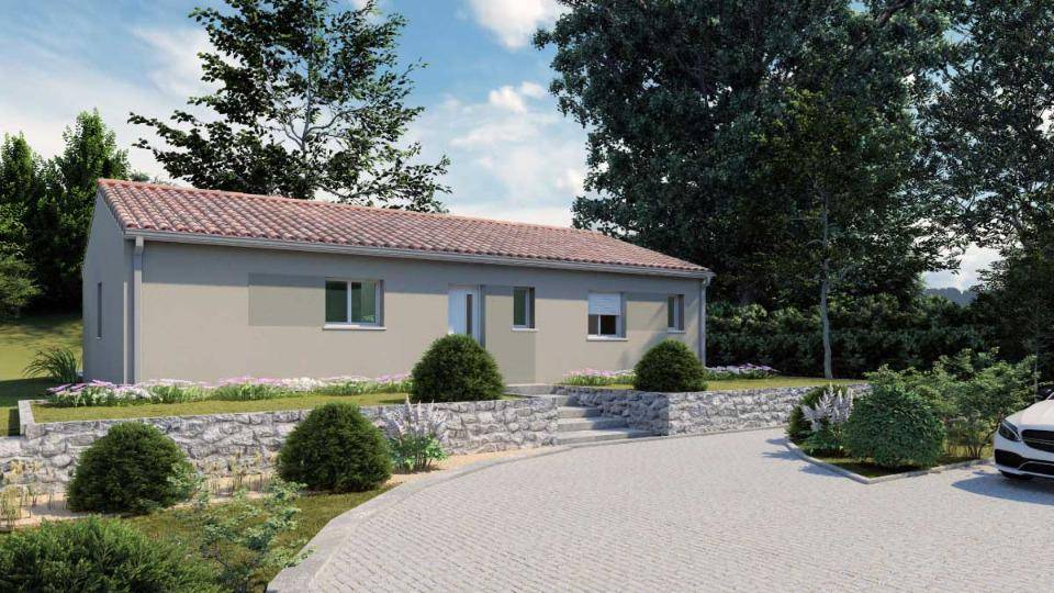 Programme terrain + maison à Lalinde en Dordogne (24) de 100 m² à vendre au prix de 204000€ - 1