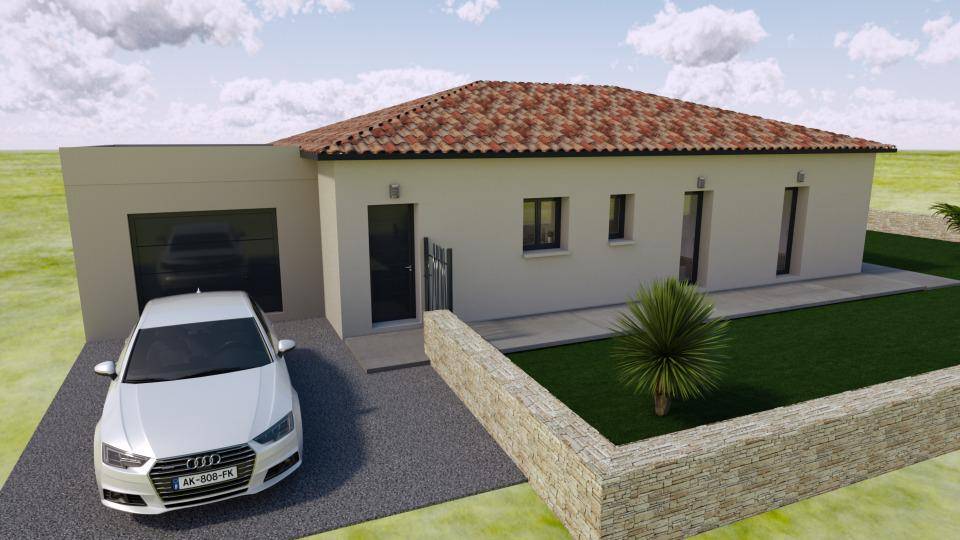 Programme terrain + maison à Chabeuil en Drôme (26) de 93 m² à vendre au prix de 337900€ - 2