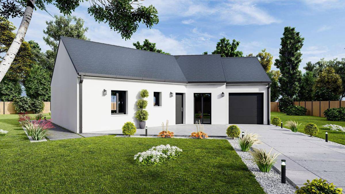 Programme terrain + maison à Allonnes en Sarthe (72) de 82 m² à vendre au prix de 216008€ - 1