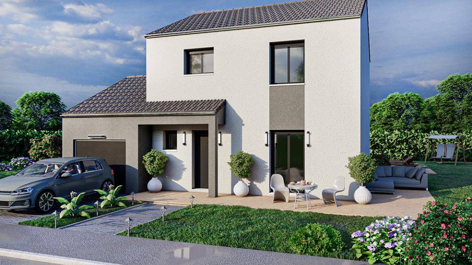 Programme terrain + maison à Jury en Moselle (57) de 101 m² à vendre au prix de 379000€ - 1