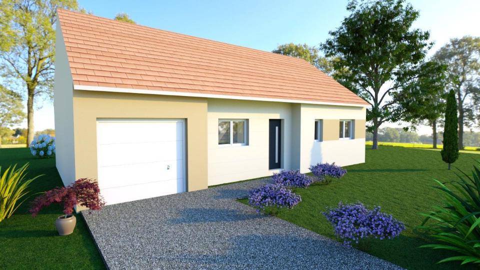 Programme terrain + maison à Fercé-sur-Sarthe en Sarthe (72) de 80 m² à vendre au prix de 205000€ - 1