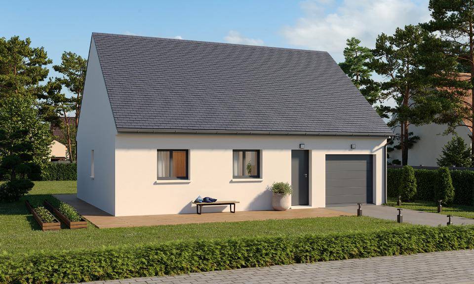 Programme terrain + maison à Ponthévrard en Yvelines (78) de 71 m² à vendre au prix de 252895€ - 1