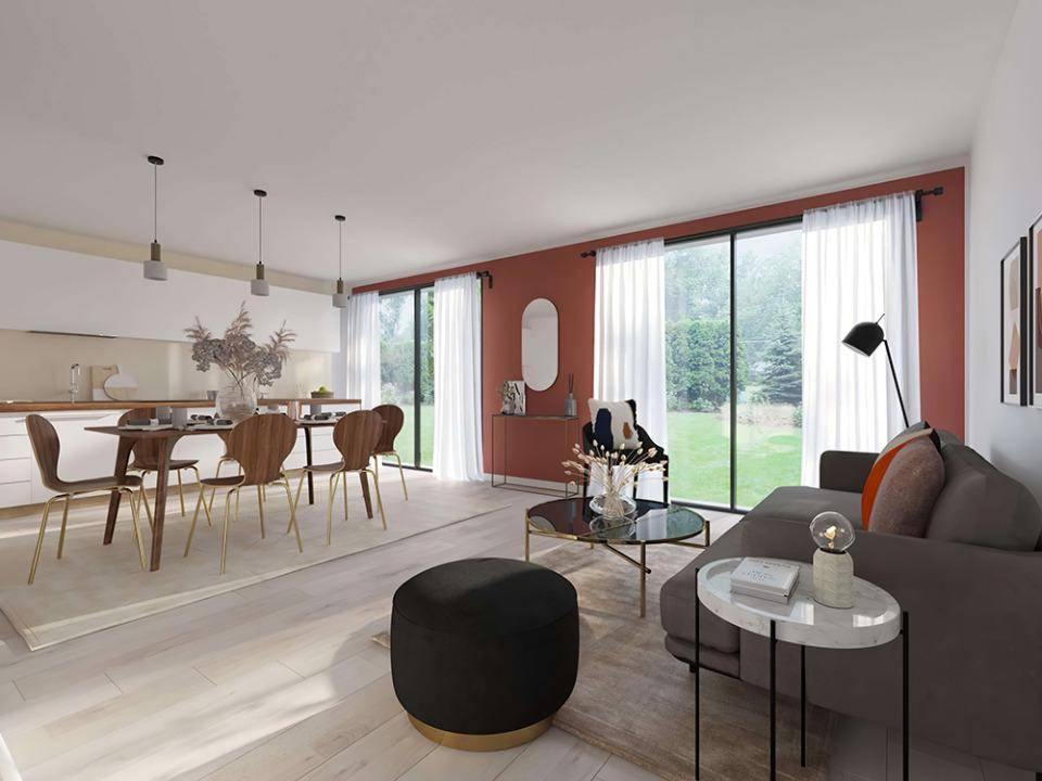 Programme terrain + maison à Douvres-la-Délivrande en Calvados (14) de 90 m² à vendre au prix de 371800€ - 2