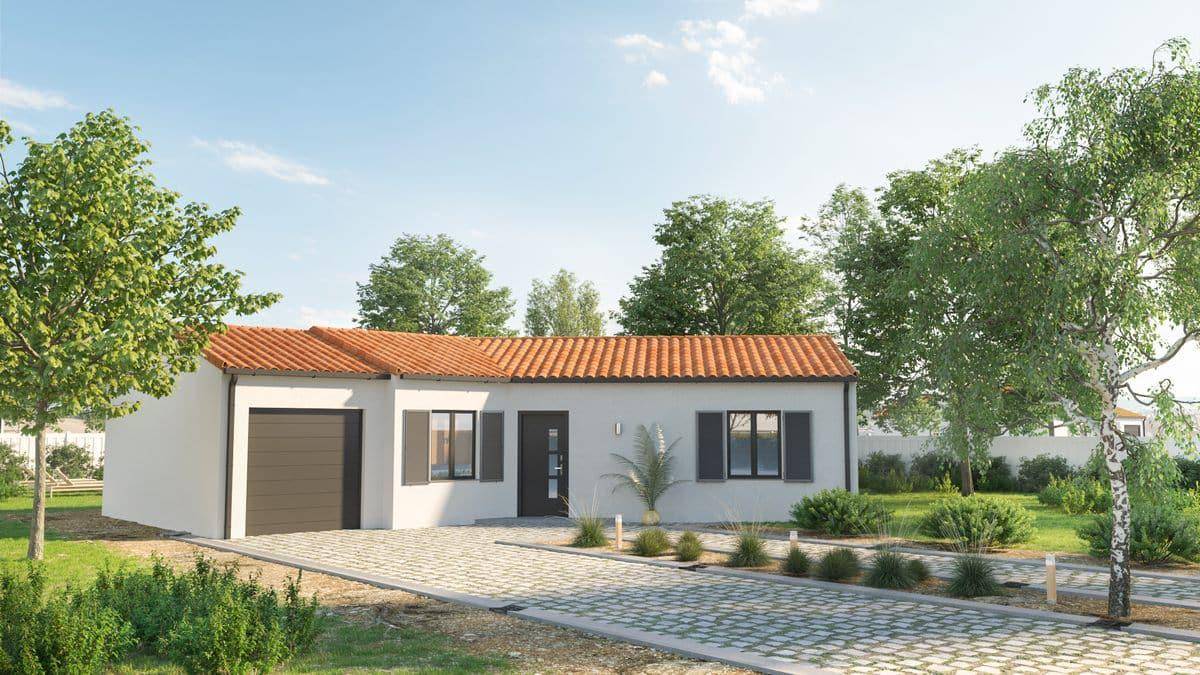 Programme terrain + maison à La Jarne en Charente-Maritime (17) de 110 m² à vendre au prix de 348709€ - 1