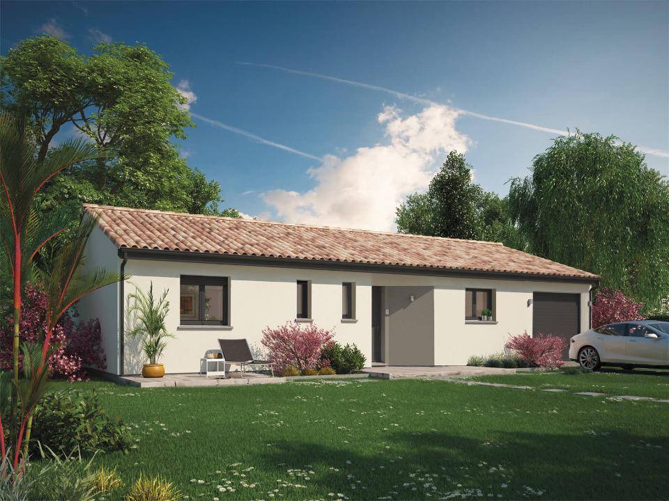Programme terrain + maison à Saint-Jean-de-Marsacq en Landes (40) de 85 m² à vendre au prix de 349000€ - 1