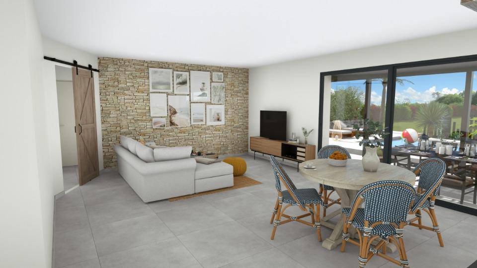 Programme terrain + maison à Vinezac en Ardèche (07) de 83 m² à vendre au prix de 233000€ - 3