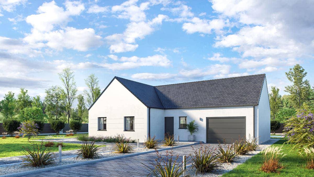 Programme terrain + maison à Courgenard en Sarthe (72) de 89 m² à vendre au prix de 200035€ - 1