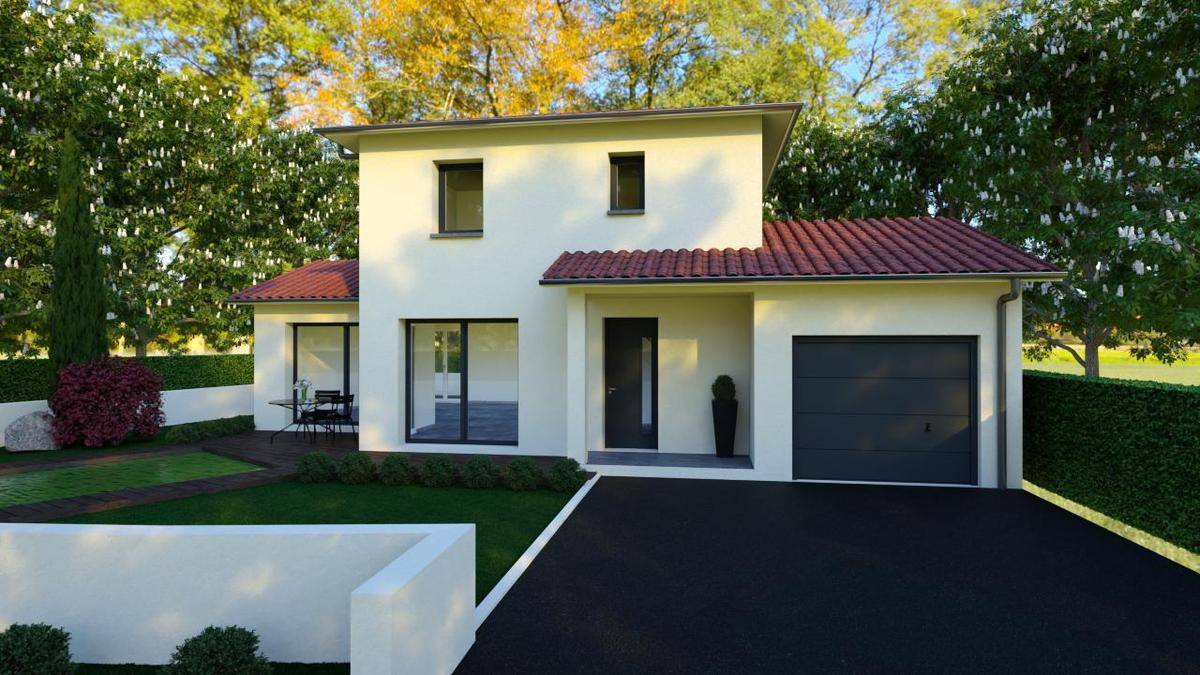 Programme terrain + maison à Montchal en Loire (42) de 104 m² à vendre au prix de 214991€ - 2