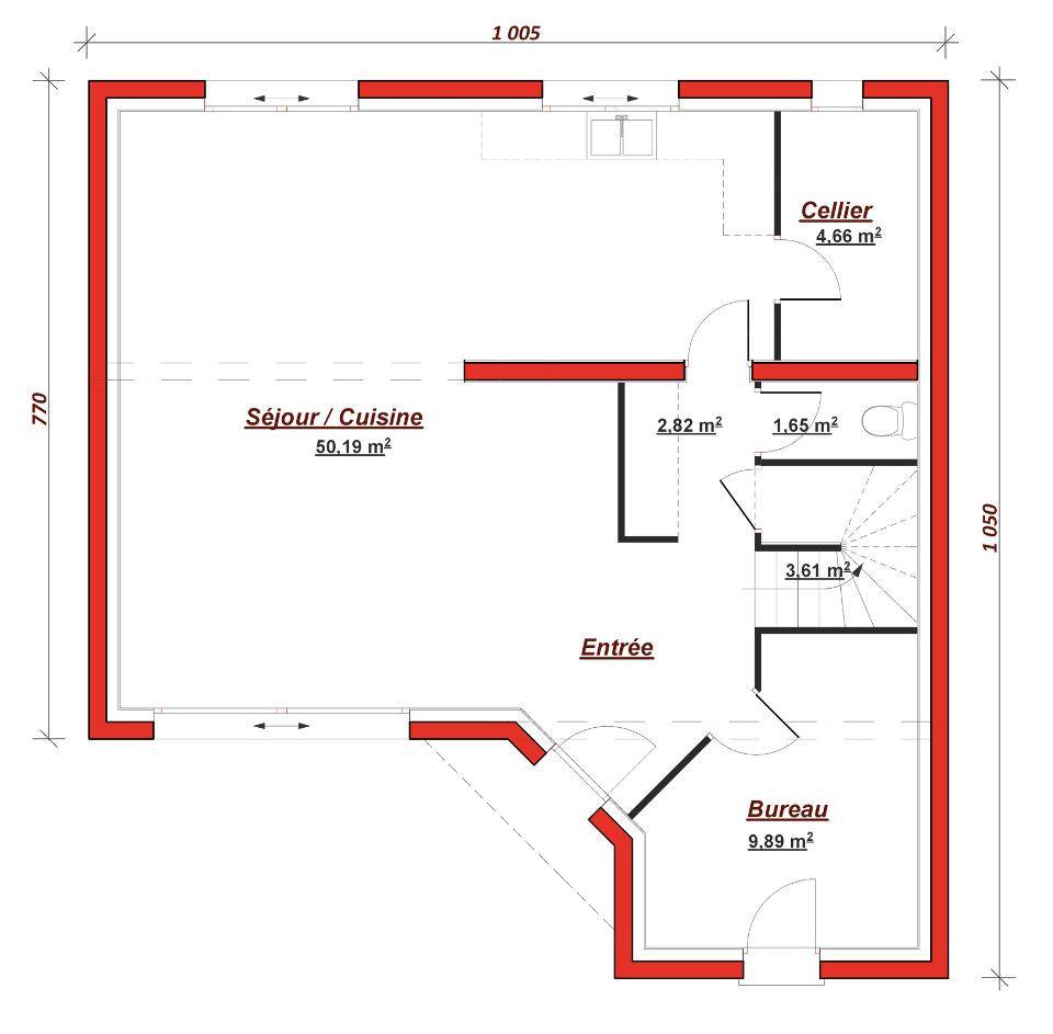 Programme terrain + maison à Meulan-en-Yvelines en Yvelines (78) de 140 m² à vendre au prix de 580000€ - 3