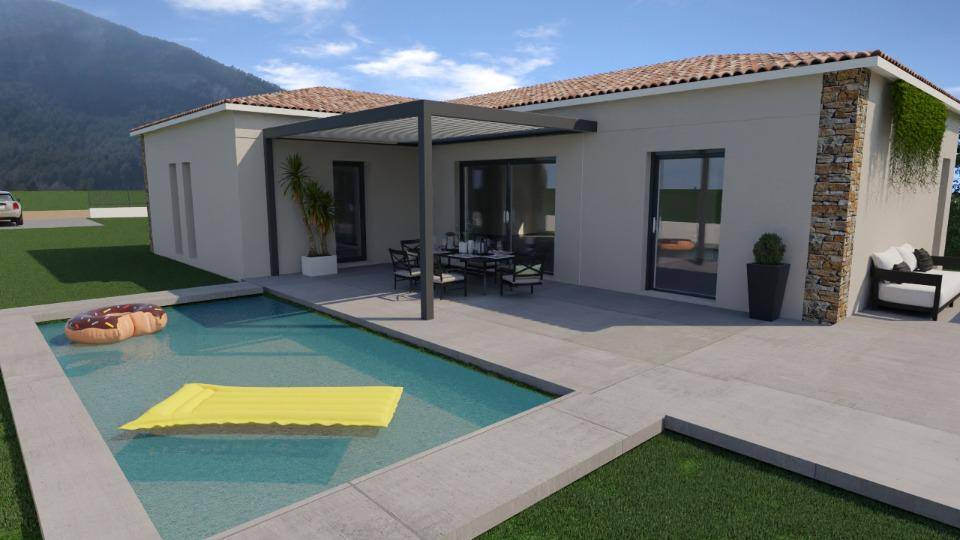 Programme terrain + maison à Alleins en Bouches-du-Rhône (13) de 110 m² à vendre au prix de 548000€ - 1