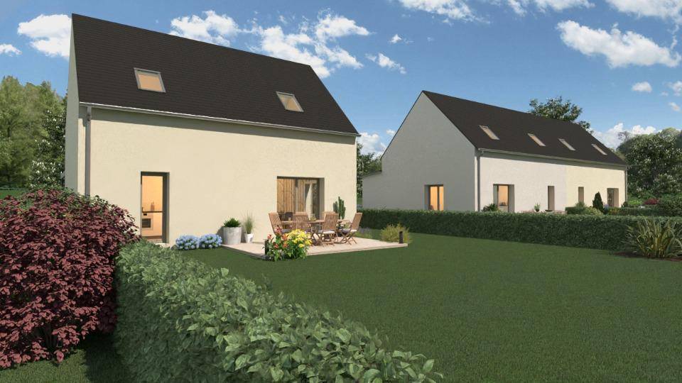 Programme terrain + maison à Moulins en Ille-et-Vilaine (35) de 73 m² à vendre au prix de 223638€ - 1