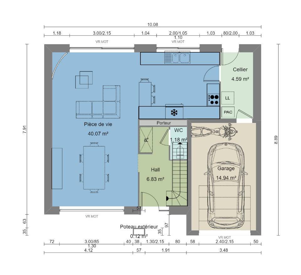 Programme terrain + maison à Douai en Nord (59) de 124 m² à vendre au prix de 305739€ - 3