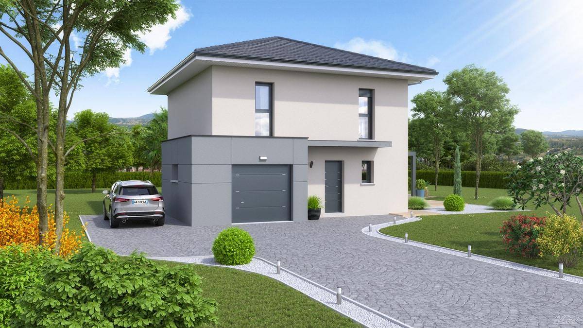 Programme terrain + maison à Magland en Haute-Savoie (74) de 105 m² à vendre au prix de 388622€ - 1