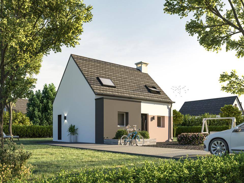Programme terrain + maison à Lopérec en Finistère (29) de 71 m² à vendre au prix de 184275€ - 2