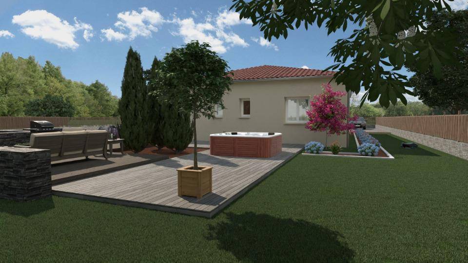 Programme terrain + maison à Rignieux-le-Franc en Ain (01) de 84 m² à vendre au prix de 294000€ - 2